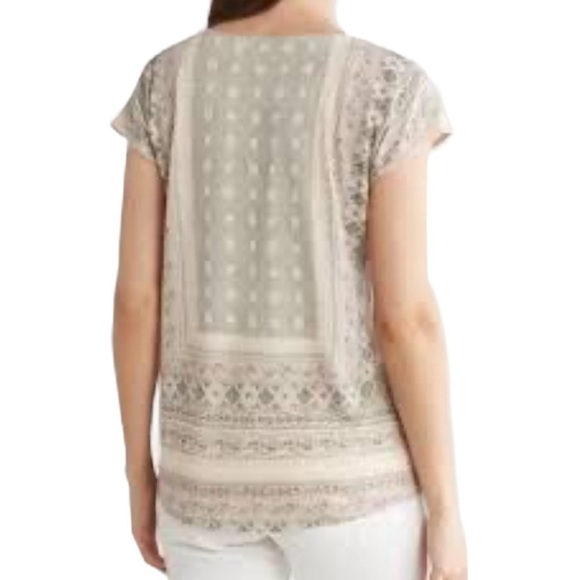 Lucky Brand Tie Front T-Shirt SZ M - Picture 2 of 6